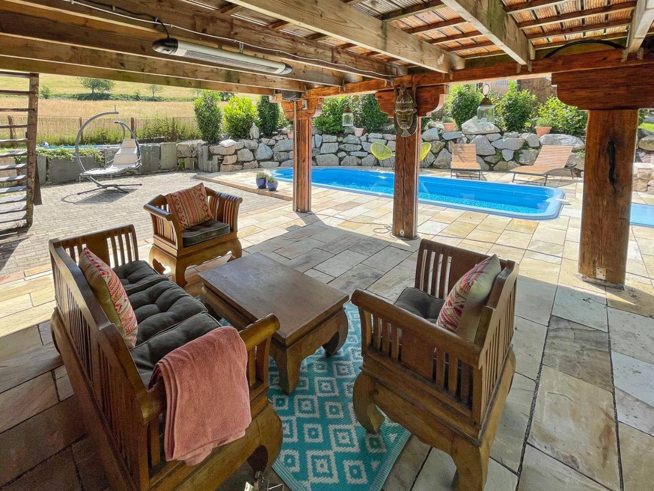 Ferienhaus Kappel Mit Pool Freiburg im Breisgau Exteriör bild